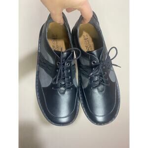 Naot Shoes Mezzo Oxford Comfort Work Casual Black Leather Lace Up 37/ US 6